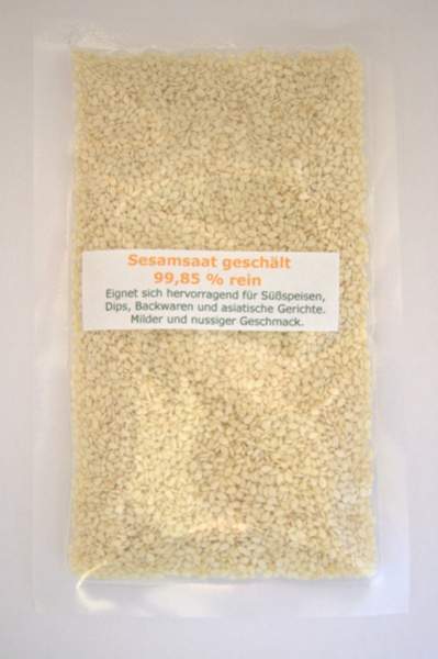 Sesamsaat geschält hell Tüte
